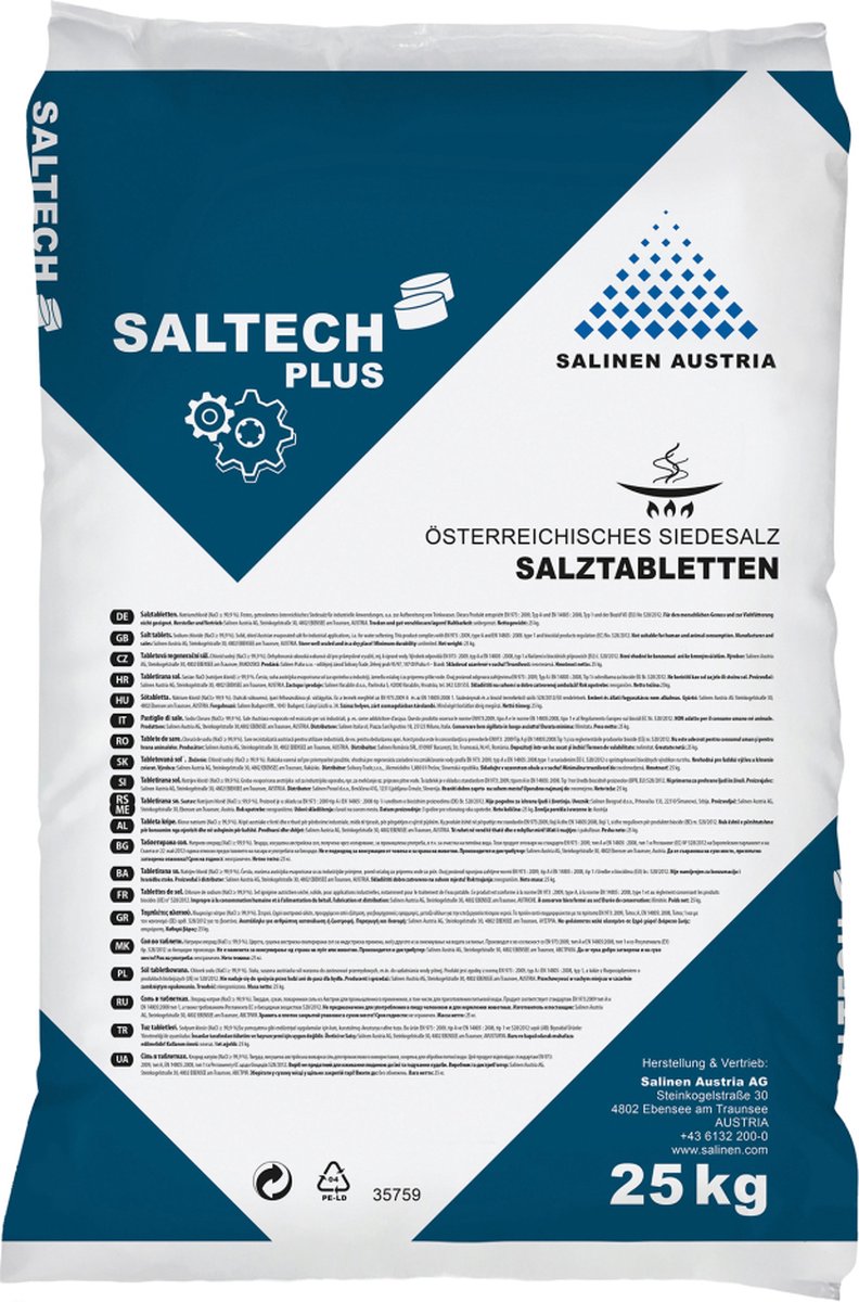 Saltech 1 pall € 10.00 per zak €40.00-100kg &euro; 484.00